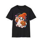 Pumpkin Spice Ghost Halloween T-Shirt | Cute Fall Coffee Lover Tee