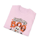 She's My Boo Halloween T-Shirt | Cute Couples Ghost Skeleton Tee