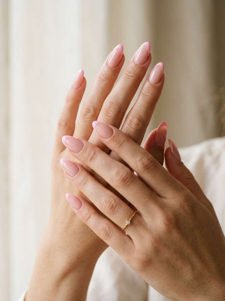colorful French manicures