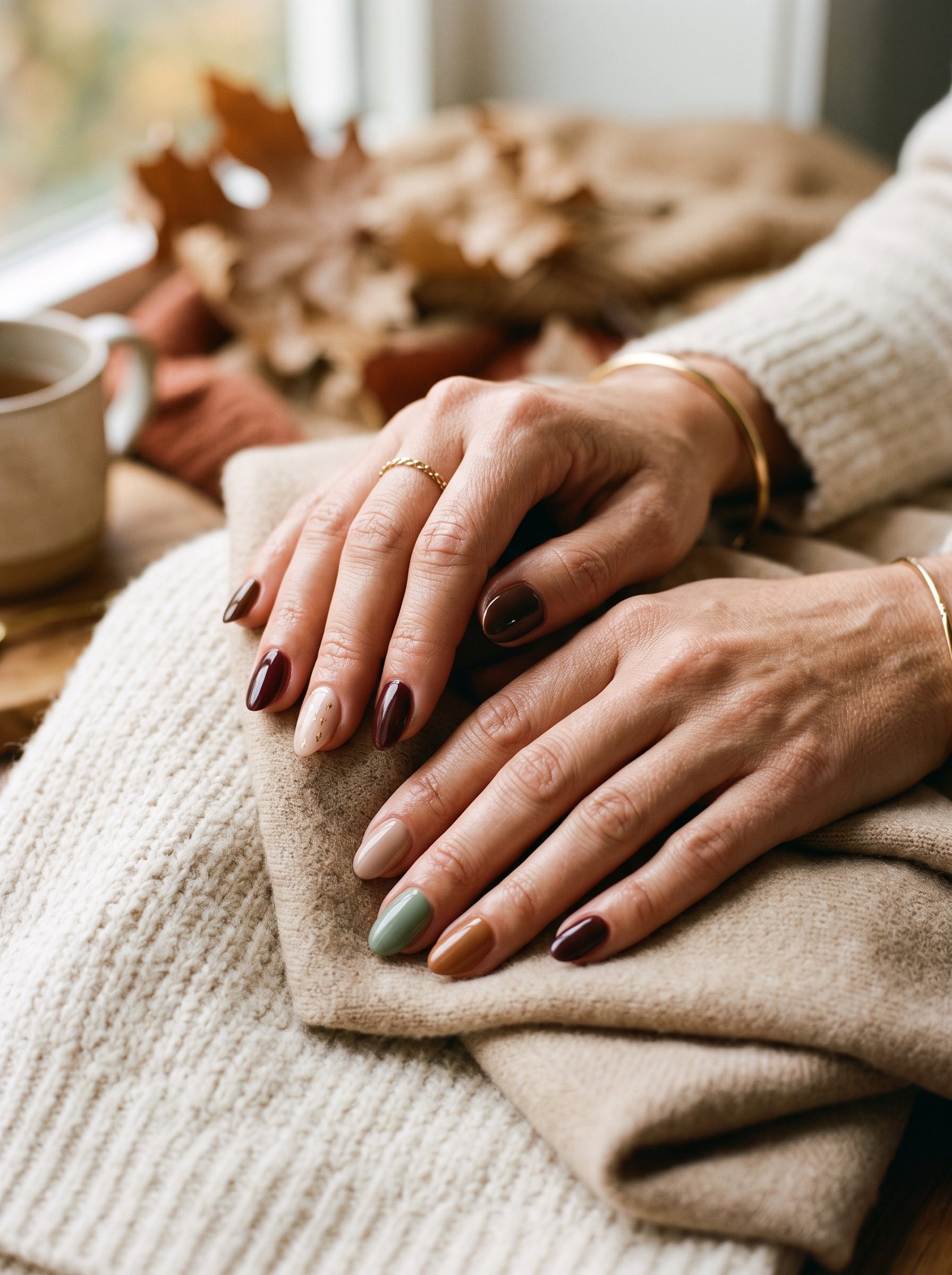 25 September nails perfect for the start of fall